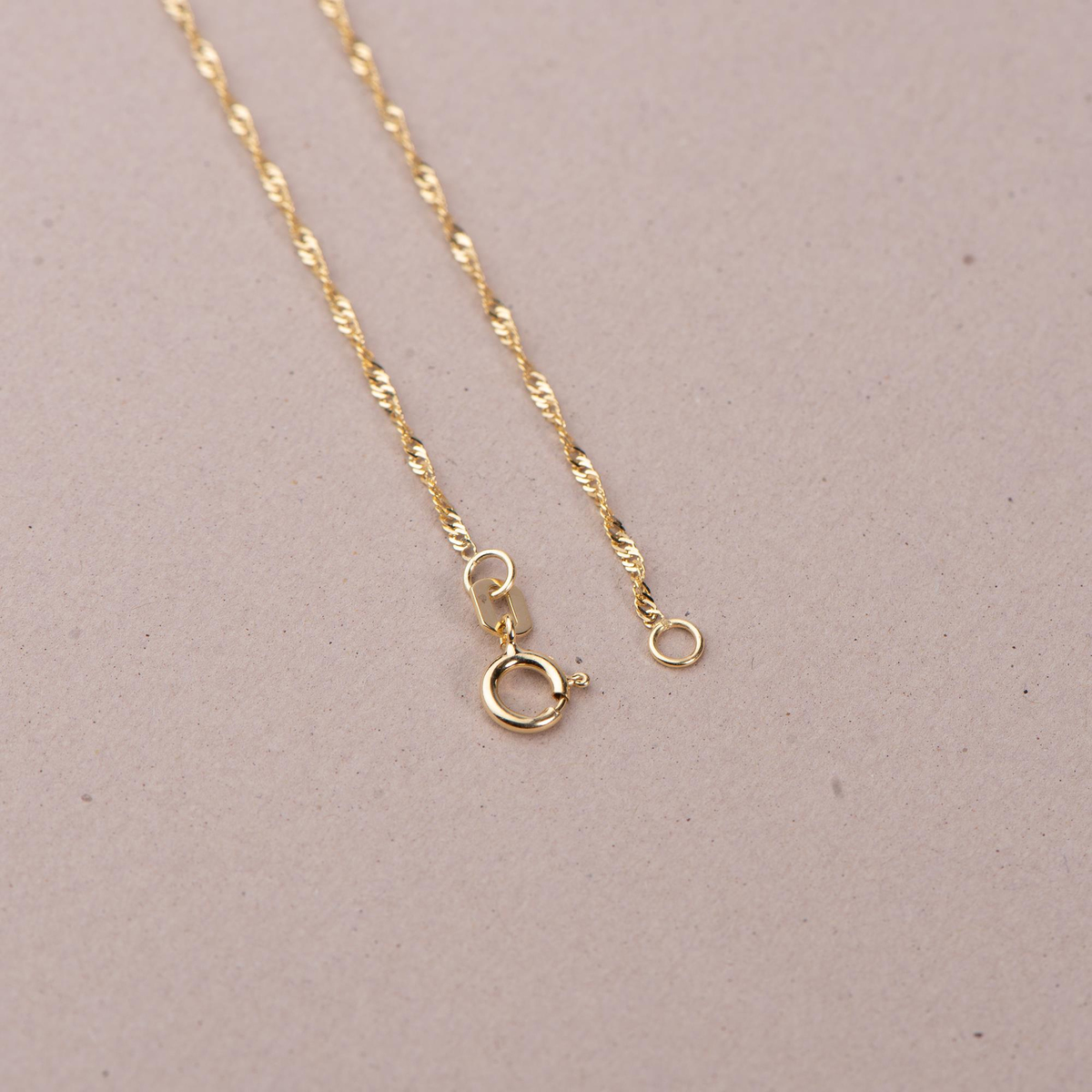 14 Ayar Singapur Altın Zincir Kolye