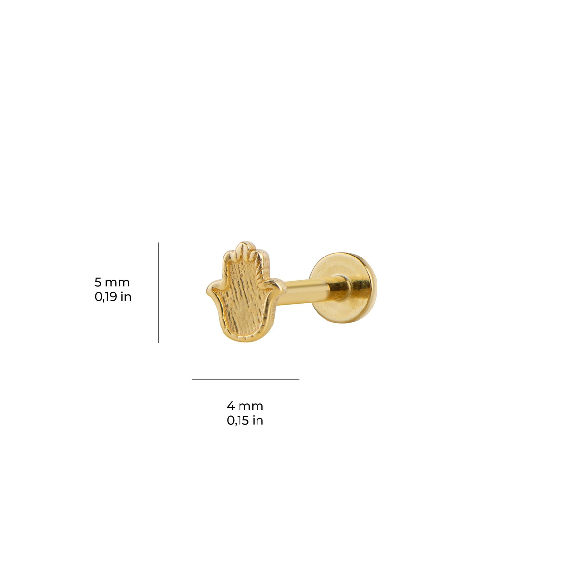 Fatma Ana Eli Altın Piercing