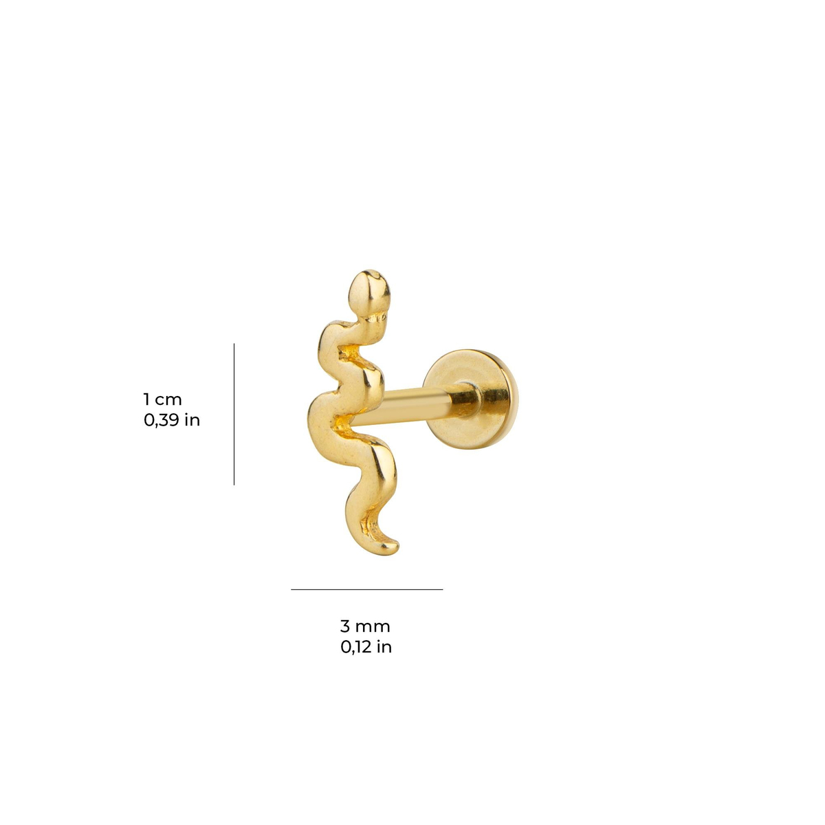 Yılan Altın Piercing