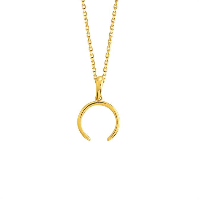 14k Altın Sade Atnalı Kolye 