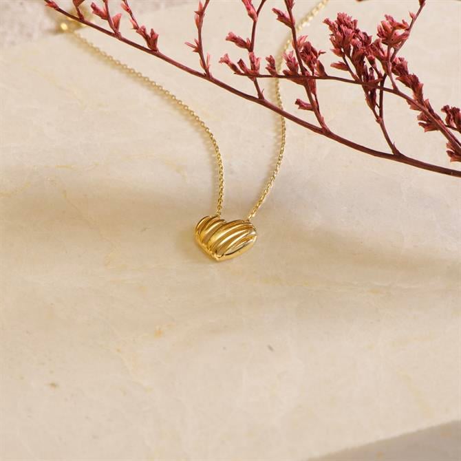14k Altın Sade Kalp Kolye