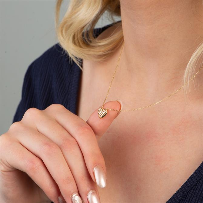 14k Altın Sade Kalp Kolye