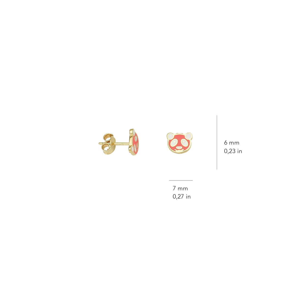 14 Ayar Altın Ayıcık Küpe