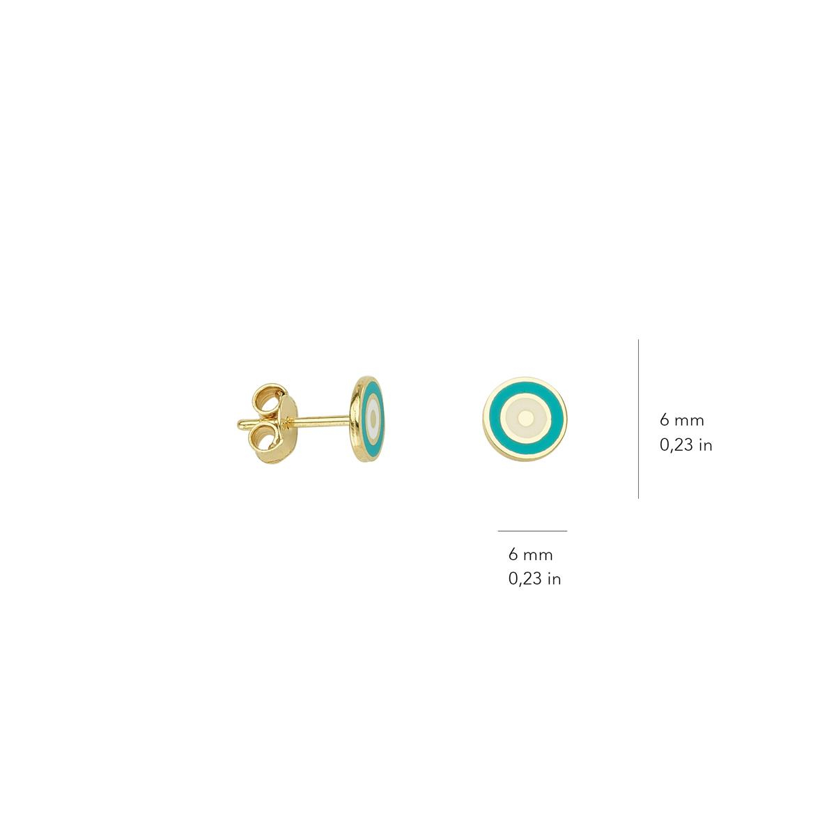 14 Ayar Altın Boncuk Küpe