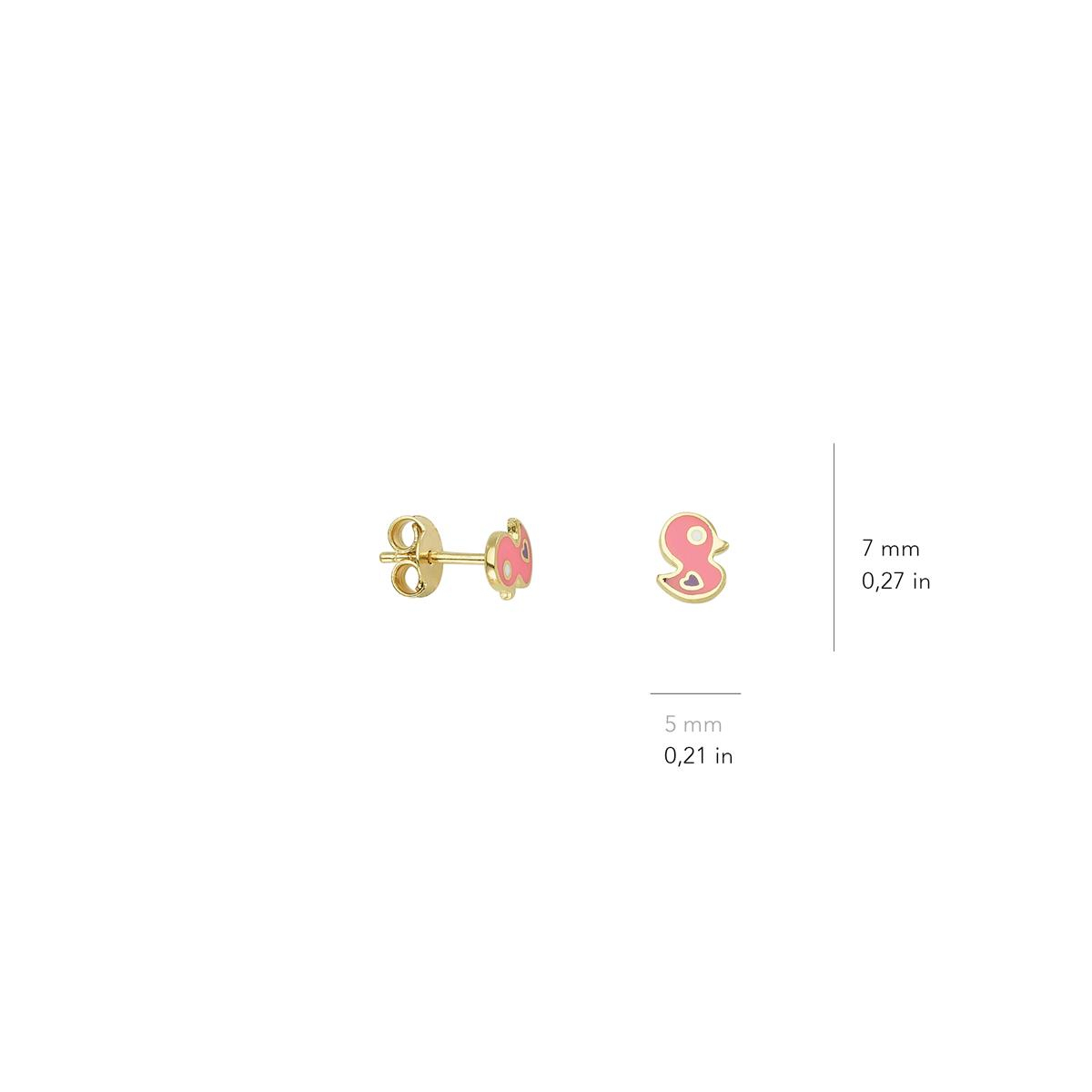 14 Ayar Altın Civciv Küpe