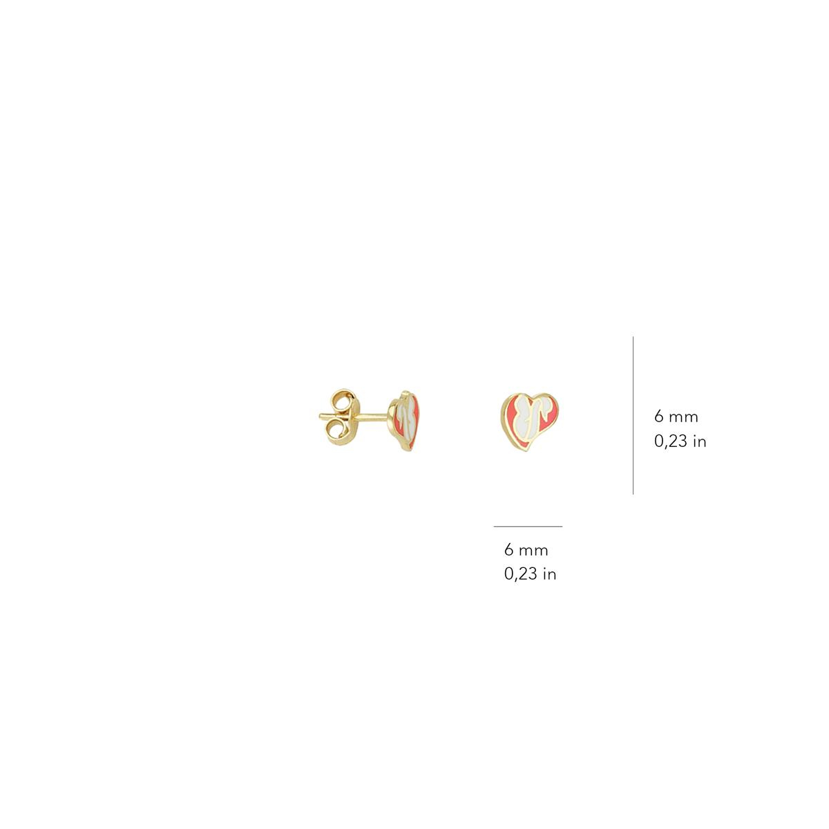 14 Ayar Altın Kuğu Küpe