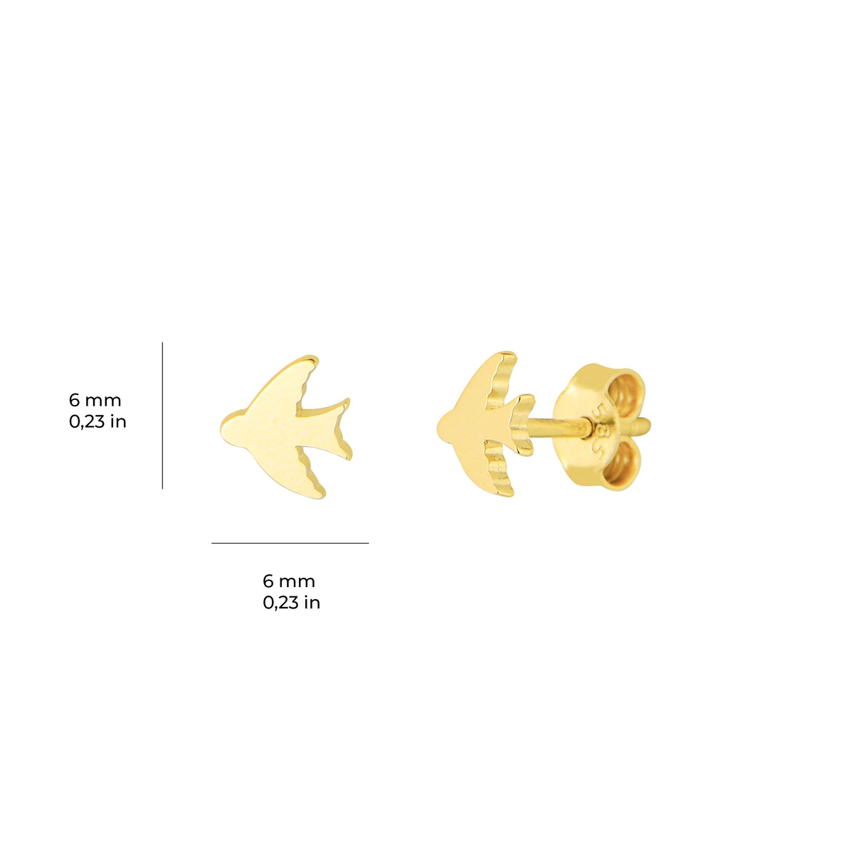 14 Ayar Altın Küpe