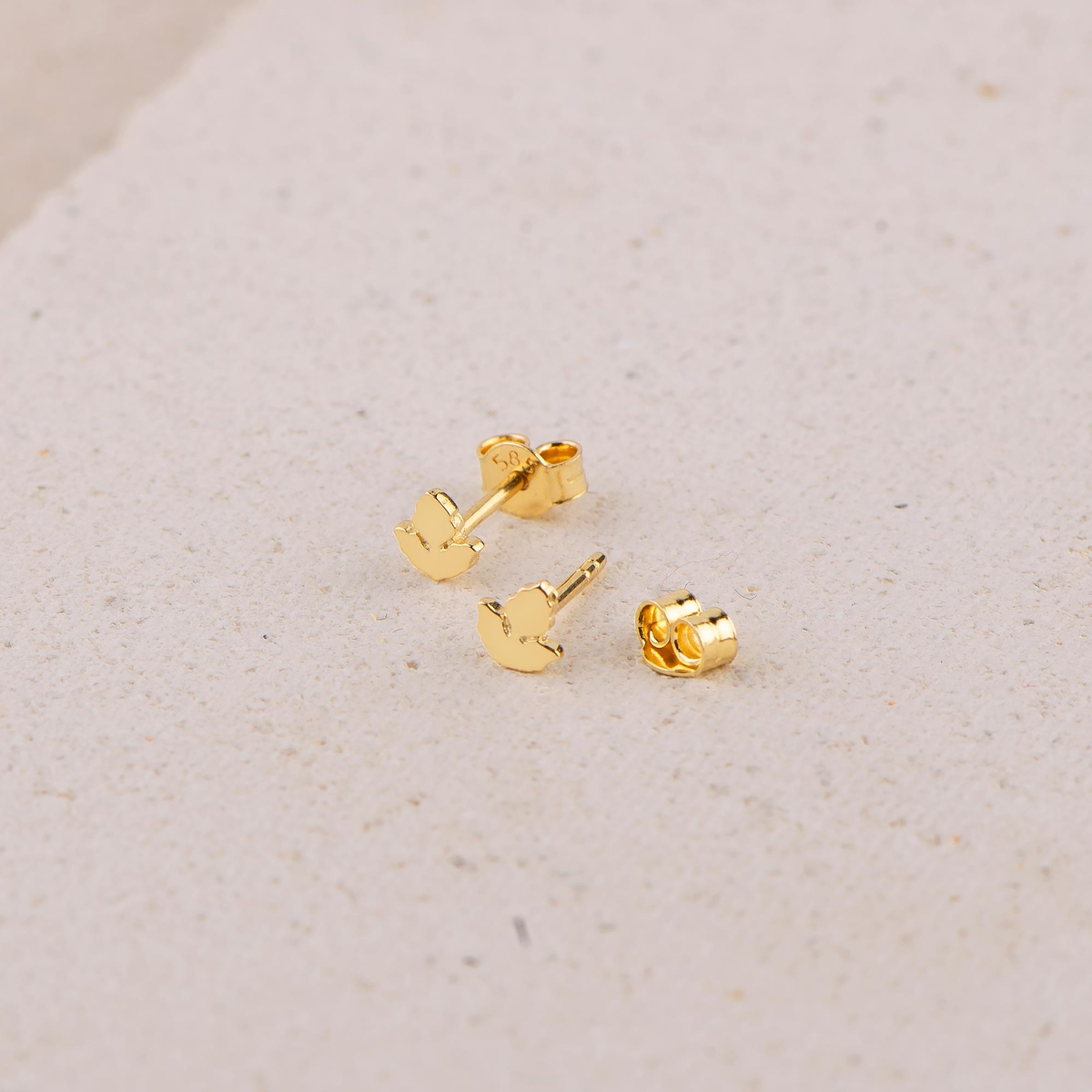 14 Ayar Altın Minik Küpe