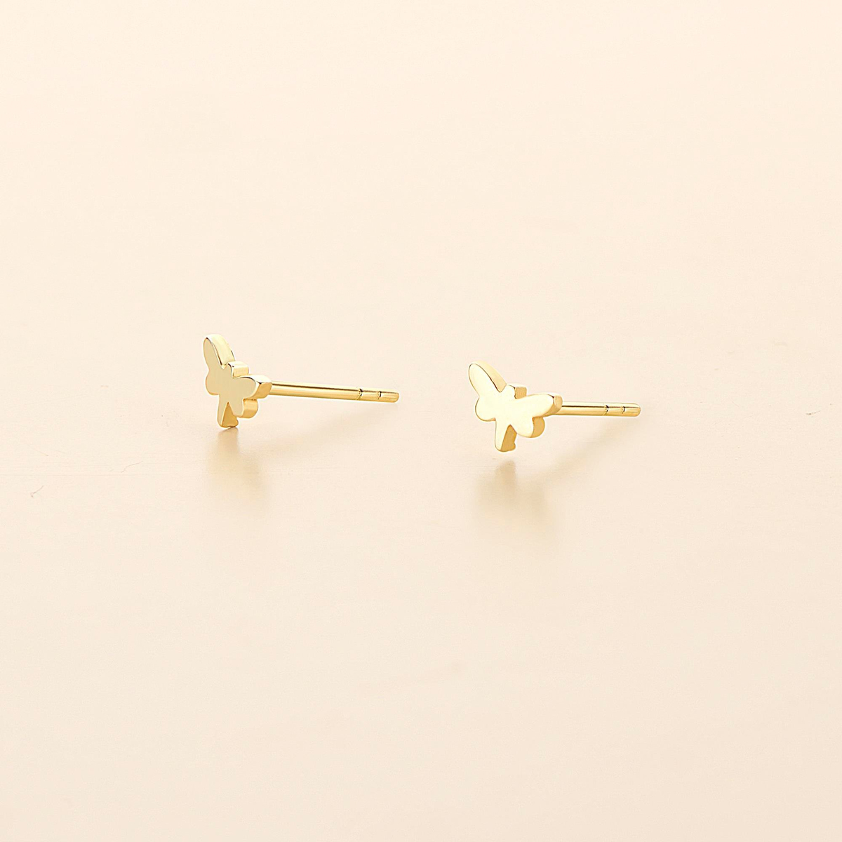 14 Ayar Altın Minik Yufuçuk Küpe