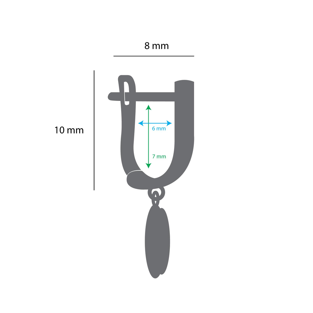 14 Ayar Sallantılı Şemsiye Altın Küpe