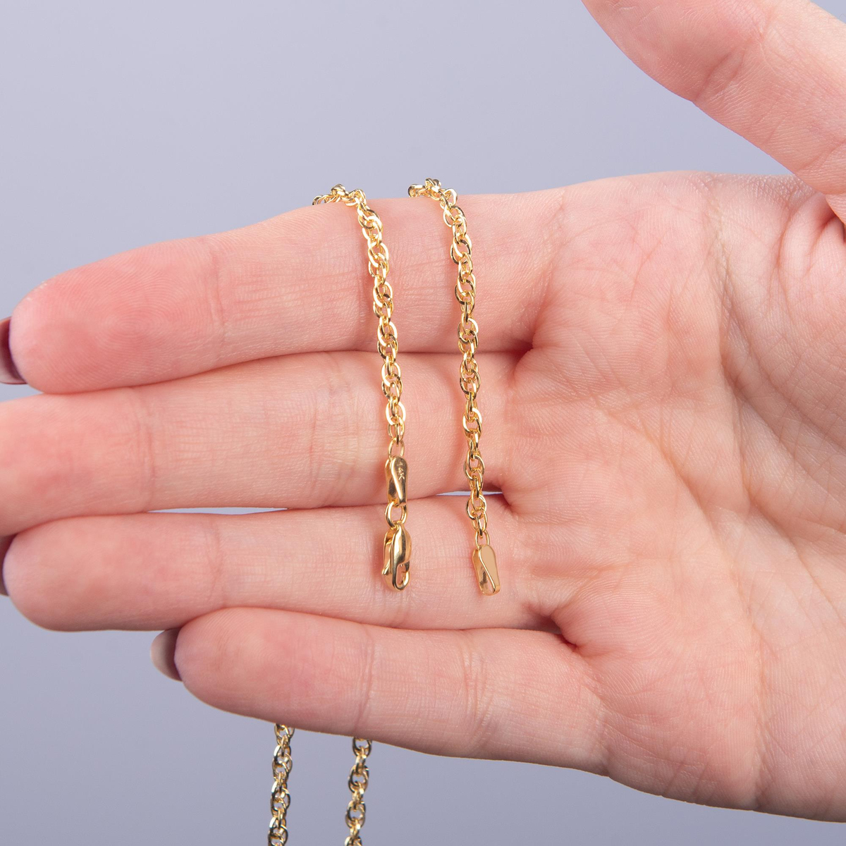 14 Ayar 45 cm Alternatif Halat Altın Zincir Kolye