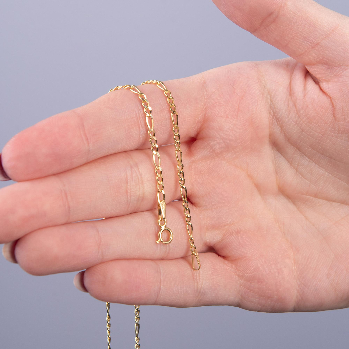 14 Ayar 45 cm Figaro Altın Zincir Kolye