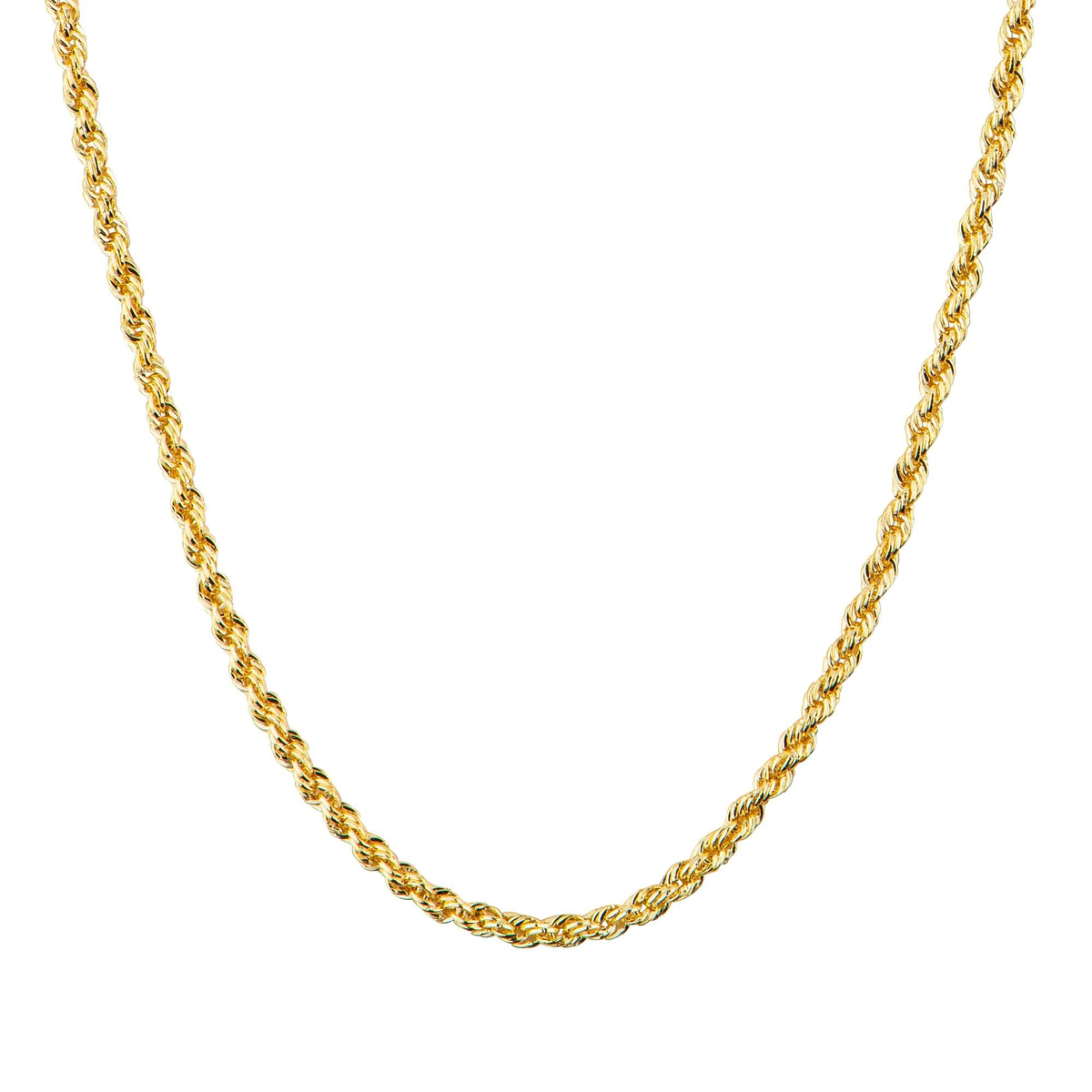 14 Ayar 45 cm İnce Halat Altın Zincir Kolye