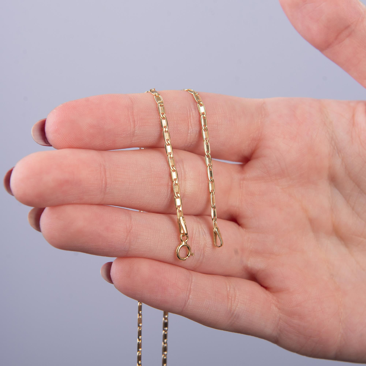 14 Ayar 45 cm Valentino Altın Zincir Kolye