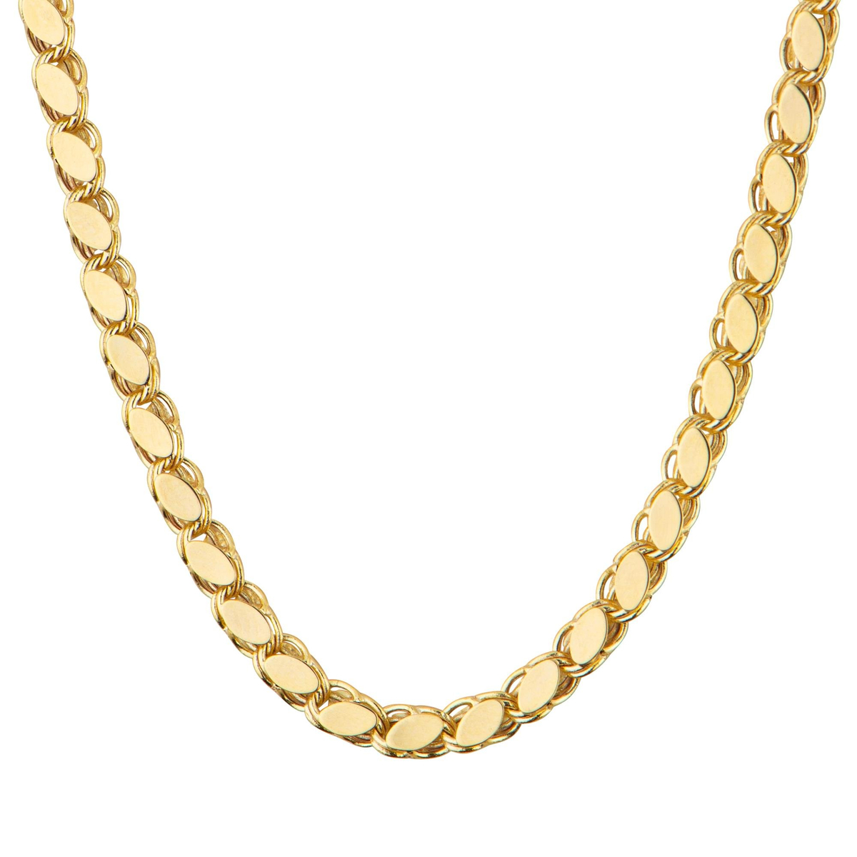 14 Ayar 50 cm Pullu Altın Zincir Kolye