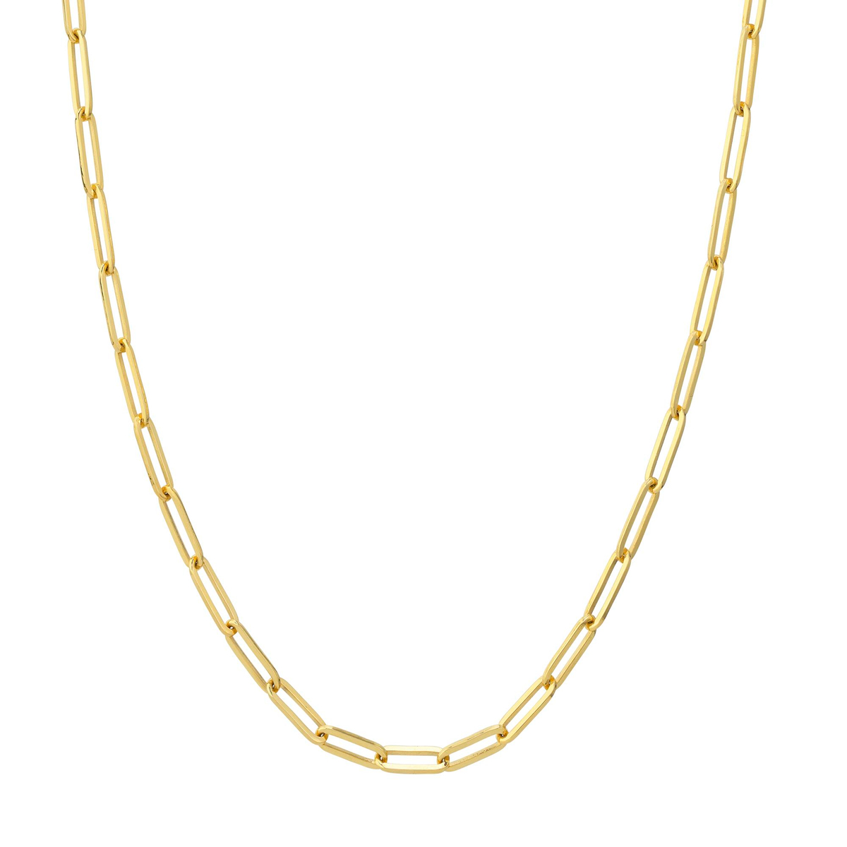 14 Ayar Paper Clip Altın Kolye