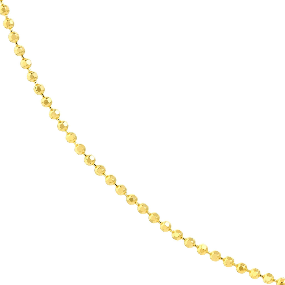 14 Ayar Traşlı Top Altın Kolye