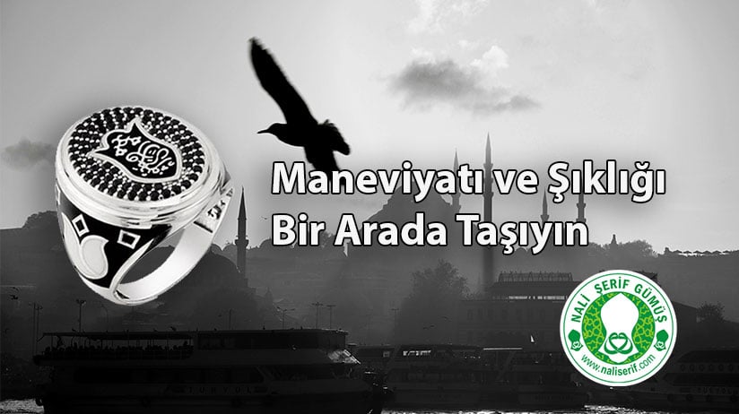 Onyx Taşlı Nal-ı Şerif Erkek Gümüş Yüzük: Maneviyatı ve Şıklığı Bir Arada Taşıyın