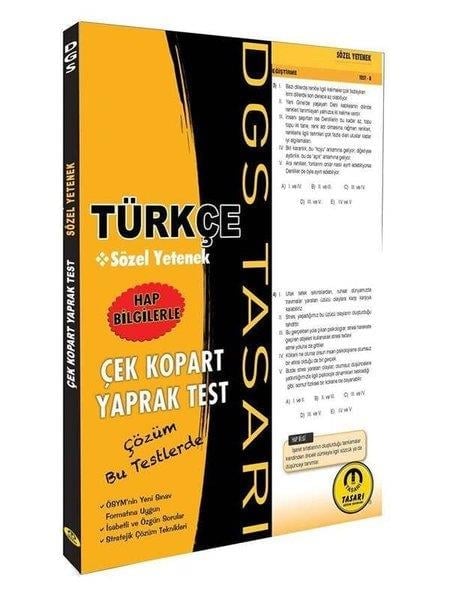 KolektifDGS Deneme Sinavi - Yaprak TestDGS Türkçe Yaprak Test