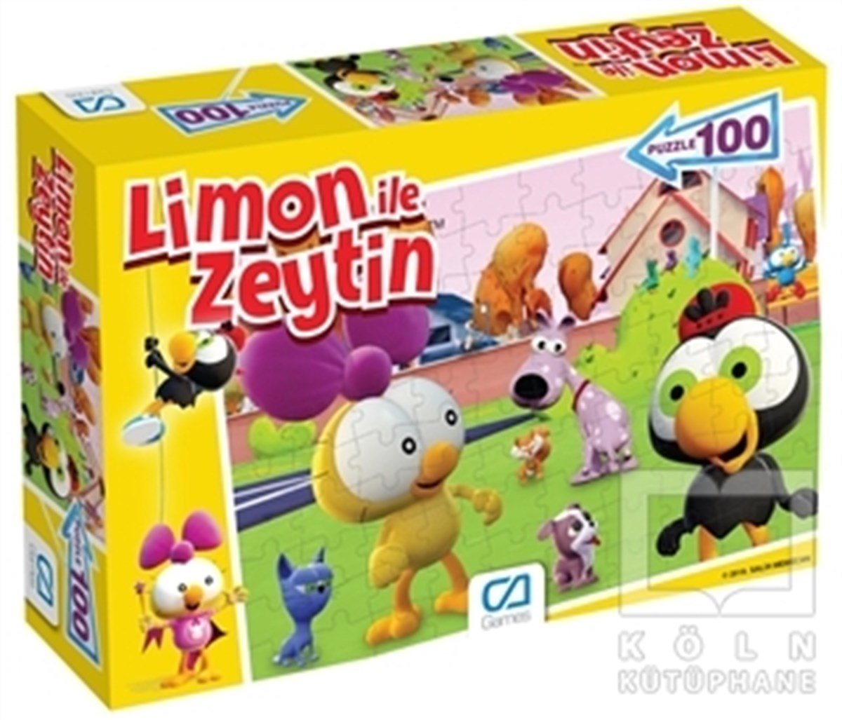 Köln KütüphaneYapbozLimon ile Zeytin Puzzle (100 Parça)