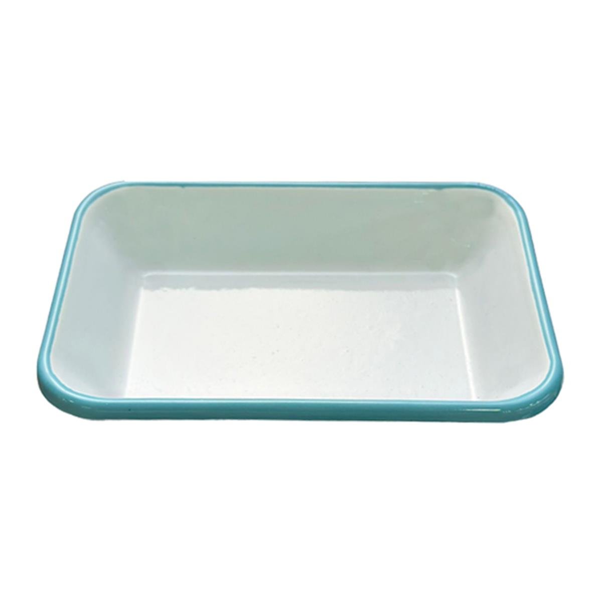 Dikdörtgen Salata Kasesi Mavi 21 cm