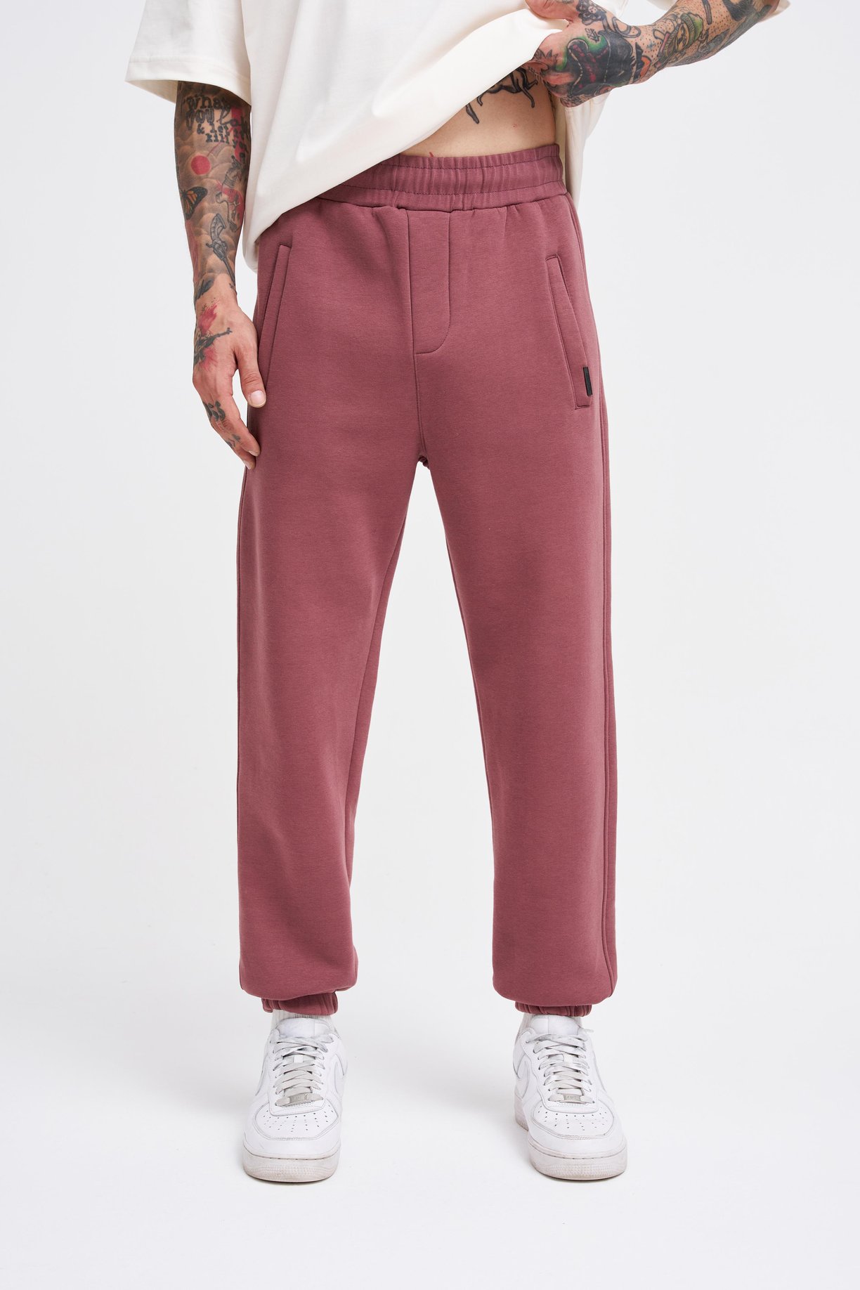Erkek Jogger Regular Mürdüm Eşofman Altı