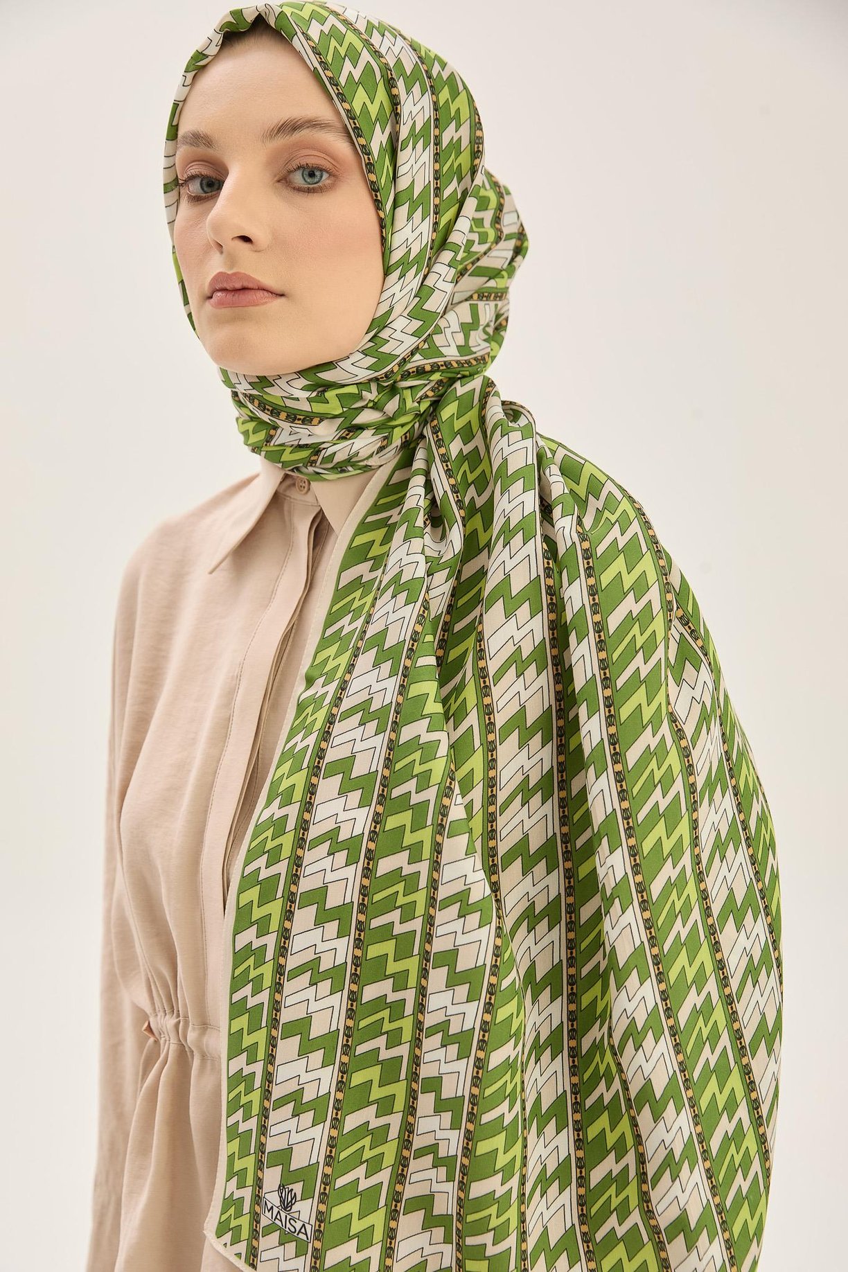 ARF FLOŞ VİSKON 70*190CM ŞAL - YEŞİL 
