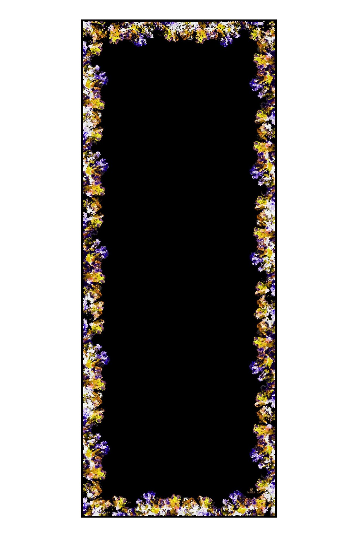 GİNA KREP İPEK ŞAL 70*190 – SİYAH 