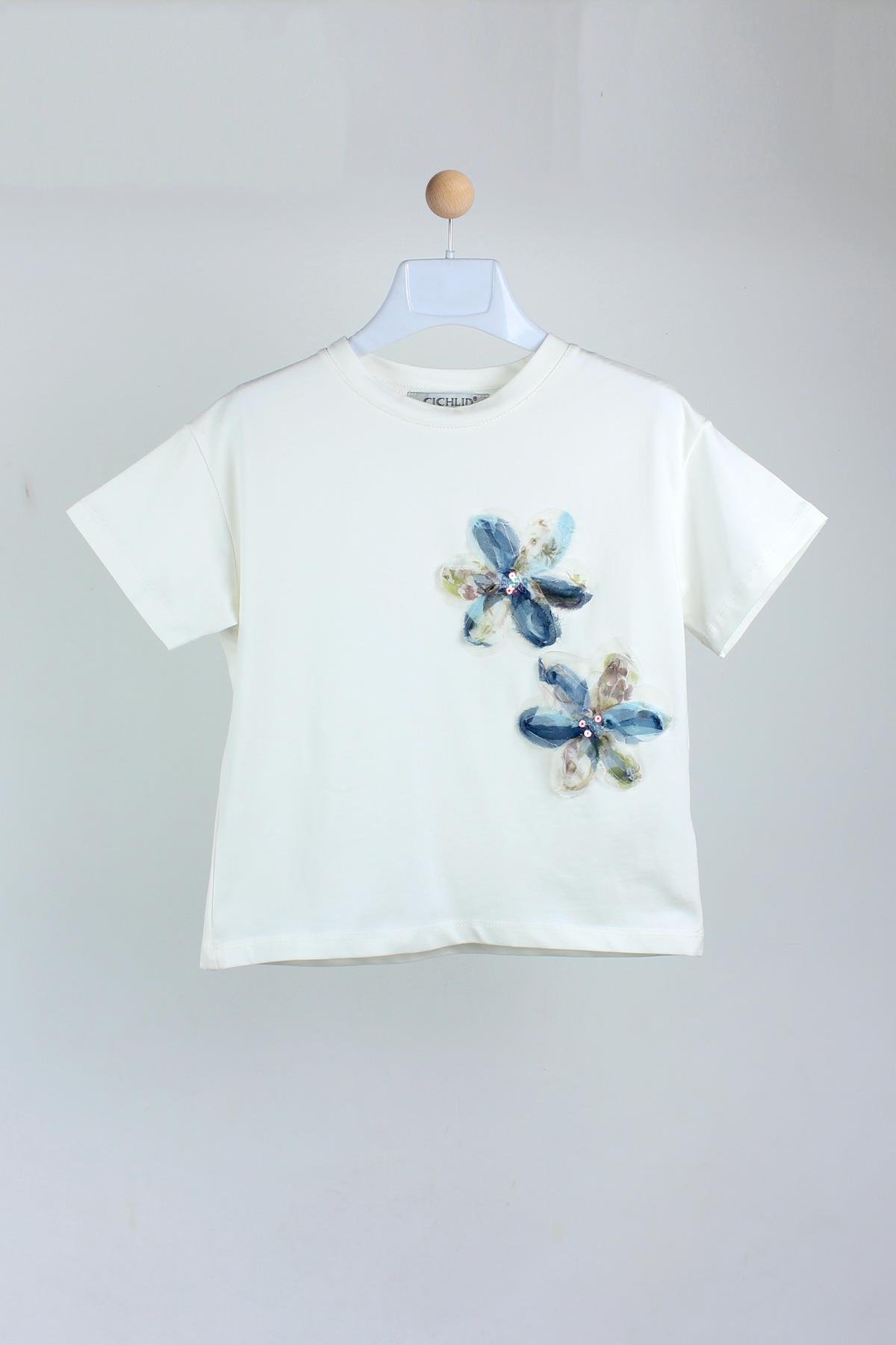 Cichlid Kız Çocuk Pullu Tshirt