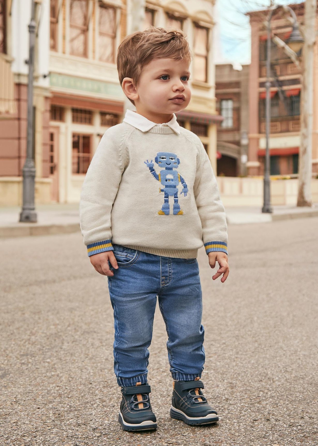 0-36 Ay Mayoral Erkek Bebek Jogger Kot Pantolon
