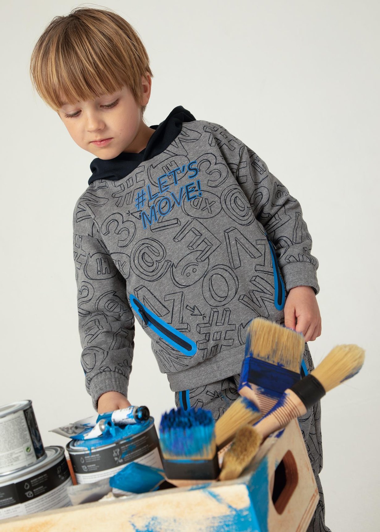 3-9 Yaş Mayoral Erkek Çocuk Kapşonlu Sweatshirt