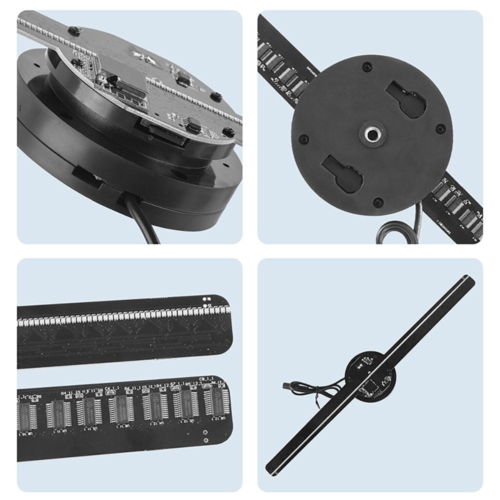 Powermaster F2 12 Volt 170 Derece Görüş Açılı 430 Mm X 430 Mm X 39 Mm Smart 3d Hologram Fan