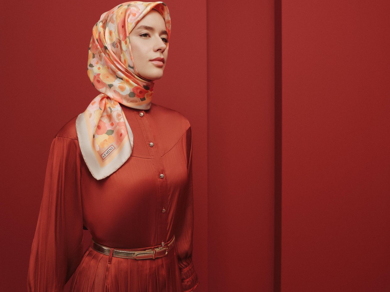 Armine İpek Eşarp 9300-01