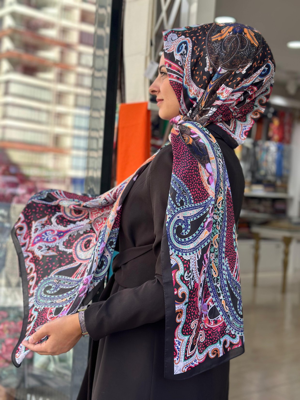 Desenli Modal Şal (Model-13)