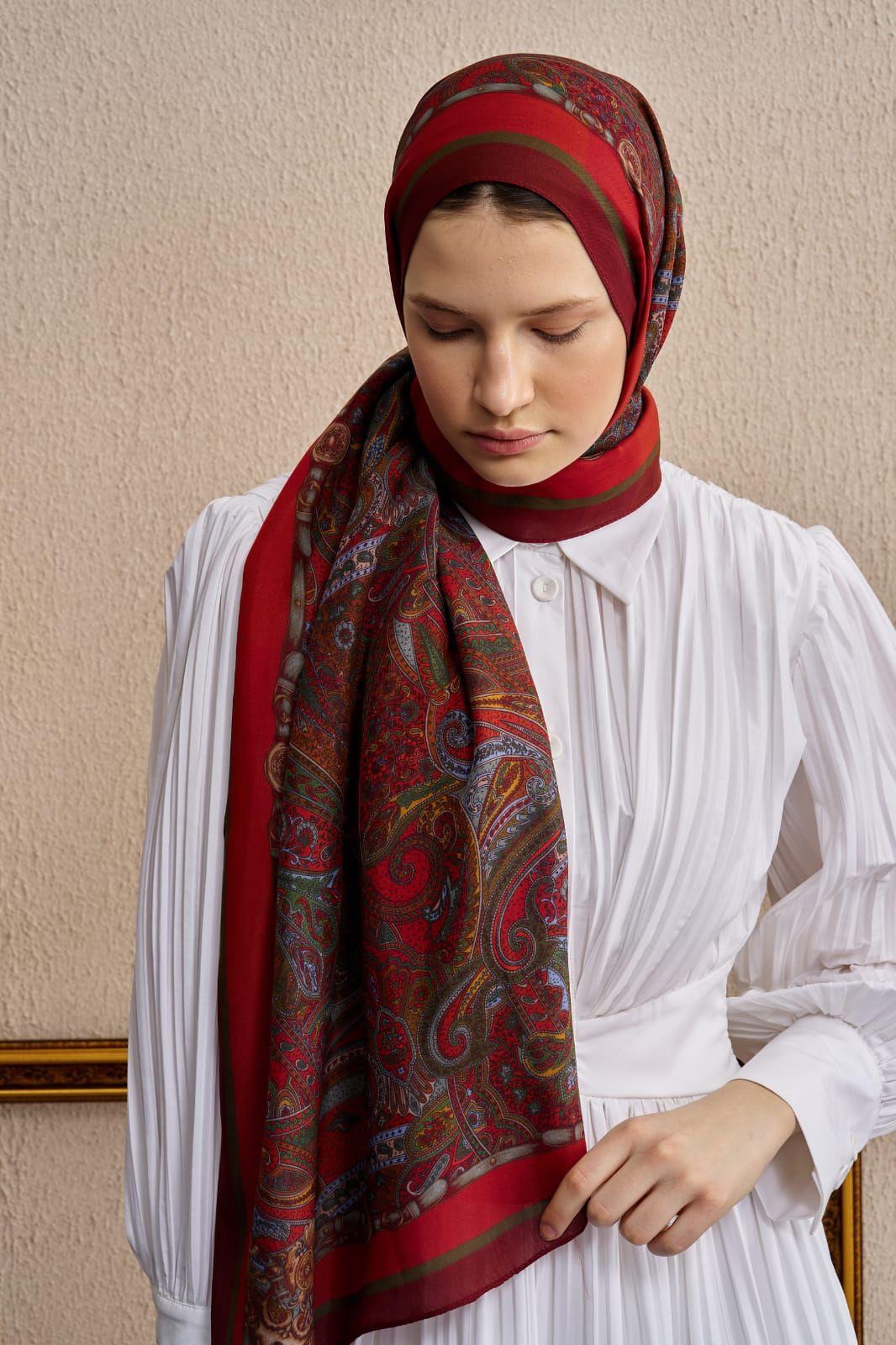 Ed Scarf Celebrity Sable Şal Kırmızı Rengi