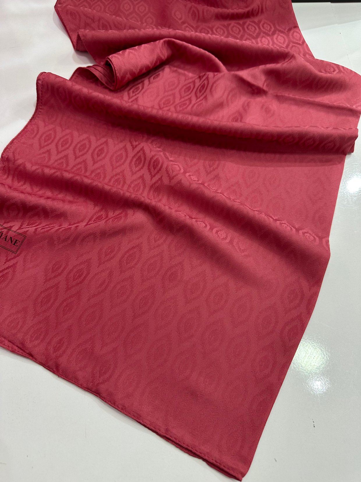 Jakarlı Şal (Açık Bordo)