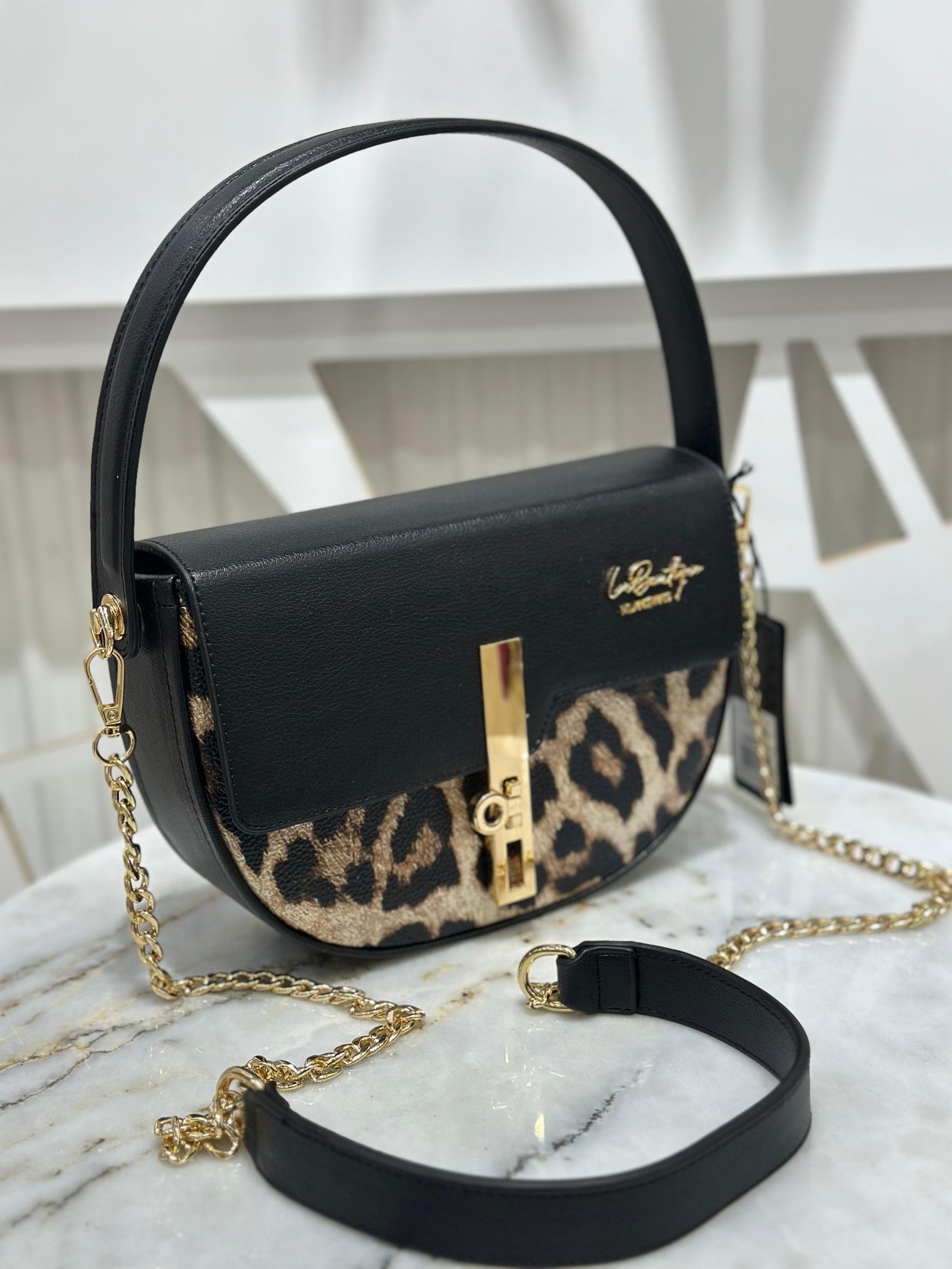 La Boutique Leopar Desenli Çanta