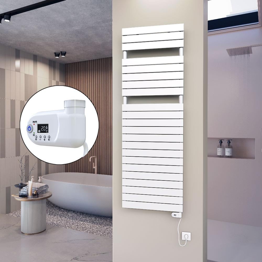 10H Elektrikli Havlupan 600x1772 Beyaz (Thesis Termostat) 900 W