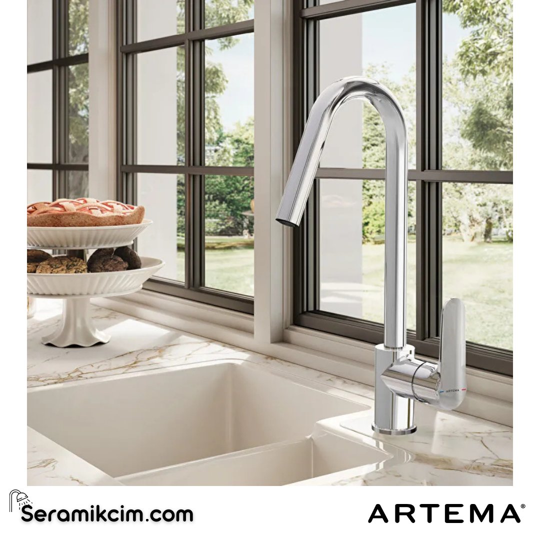 Artema Root Round Eviye Bataryası Krom A42742 - A42742