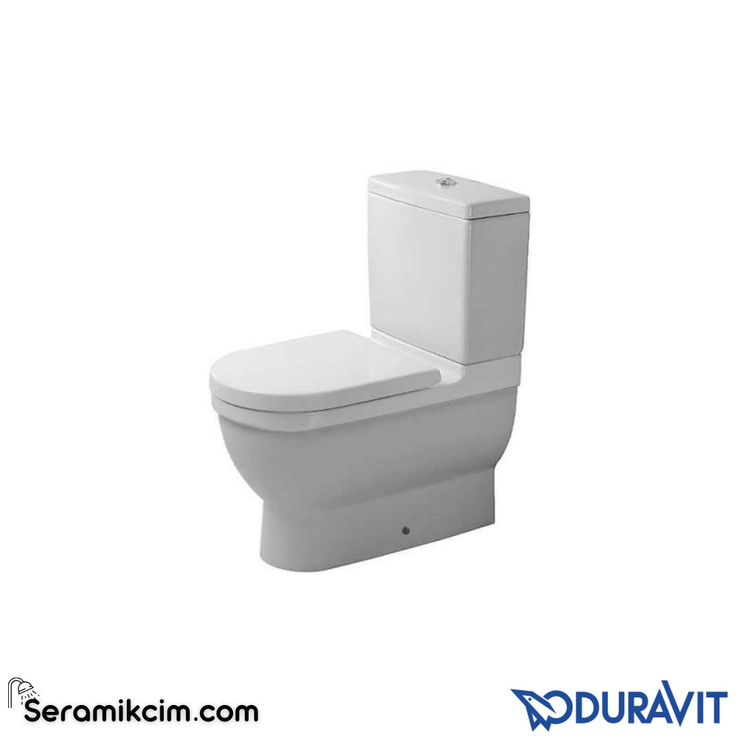 Duravit Starck 3 Klozet Rezervuar Seti (Yavaş Kapanır Kapak ve İç Takım Dahil) 0128390075SET - 0128390075SET