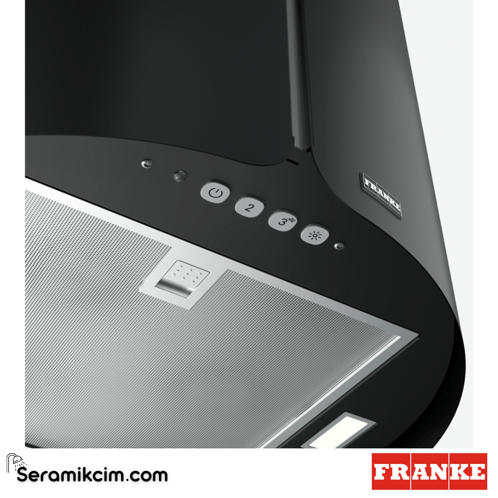 Franke Ada Smart FSMS F42 BK MATT ⌀420mm Ada Tipi Davlumbaz Mat Siyah 345.0654.933 - 345.0654.933