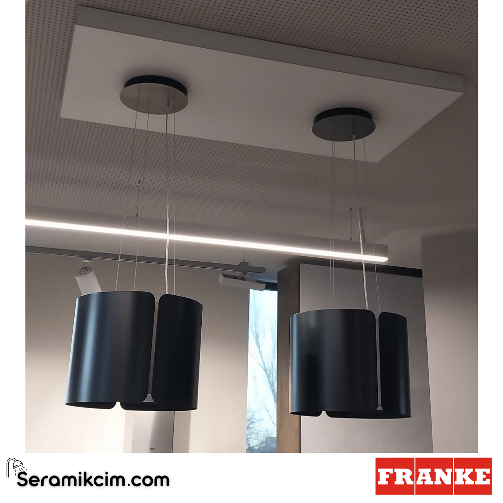Franke Ada Smart FSMS F42 BK MATT ⌀420mm Ada Tipi Davlumbaz Mat Siyah 345.0654.933 - 345.0654.933