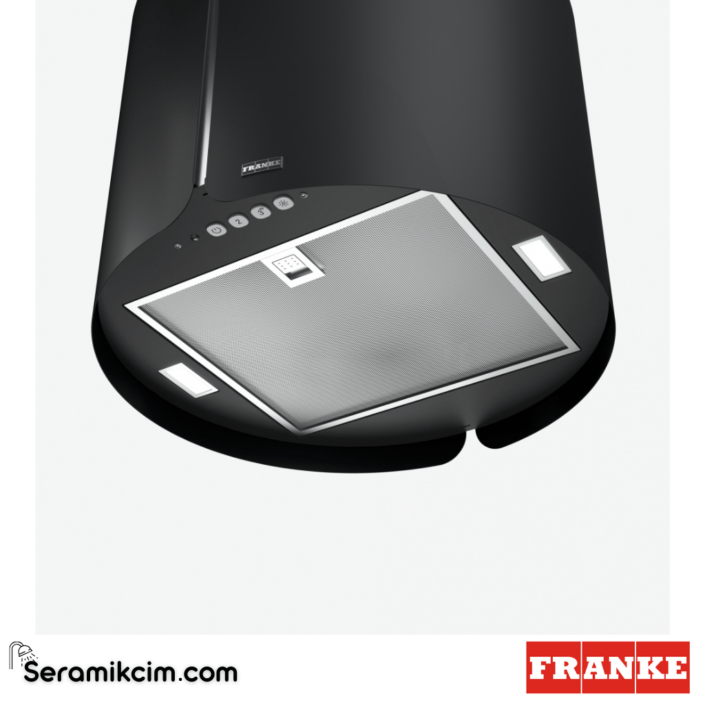 Franke Ada Smart FSMS F42 BK MATT ⌀420mm Ada Tipi Davlumbaz Mat Siyah 345.0654.933 - 345.0654.933
