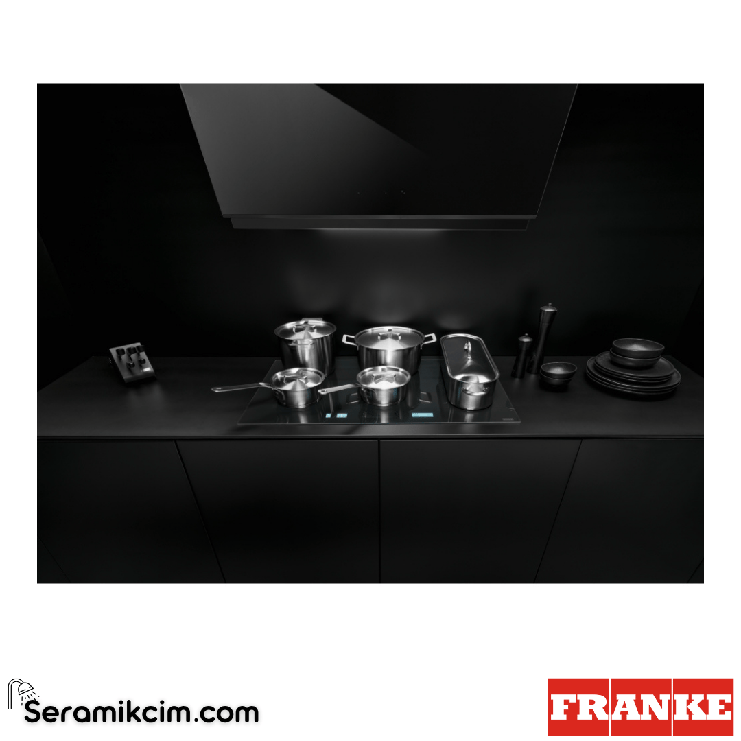 Franke Mythos FMY 906 I FP BK Tezgahüstü 6 Gözlü 860x510mm İndüksiyonlu Elektrikli Ocak Siyah Cam 108.0675.431 - 108.0675.431