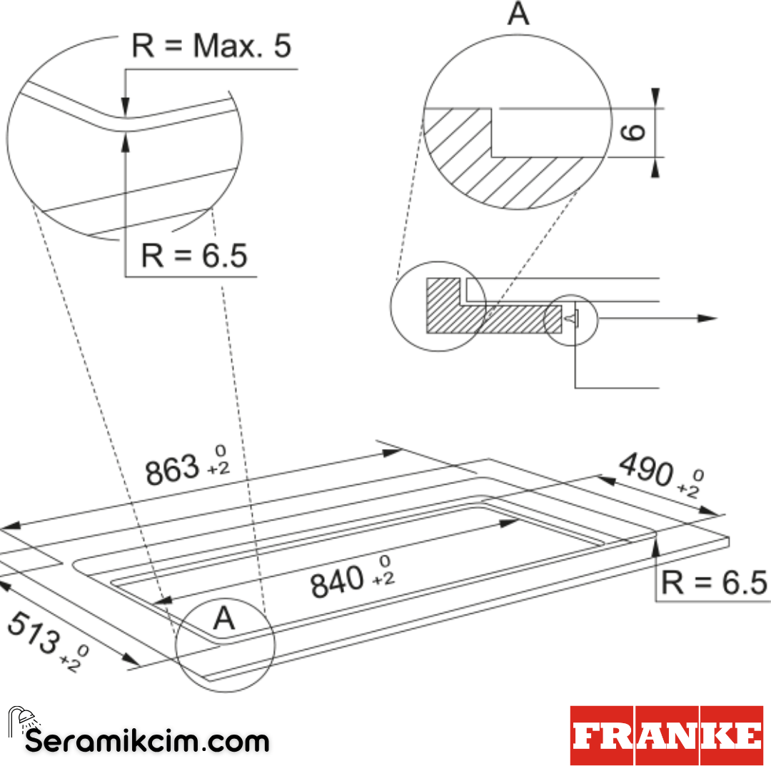 Franke Mythos FMY 906 I FP BK Tezgahüstü 6 Gözlü 860x510mm İndüksiyonlu Elektrikli Ocak Siyah Cam 108.0675.431 - 108.0675.431