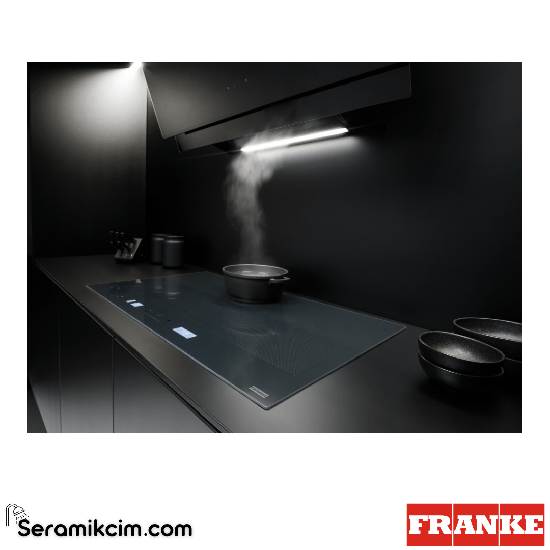 Franke Mythos FMY 906 I FP BK Tezgahüstü 6 Gözlü 860x510mm İndüksiyonlu Elektrikli Ocak Siyah Cam 108.0675.431 - 108.0675.431