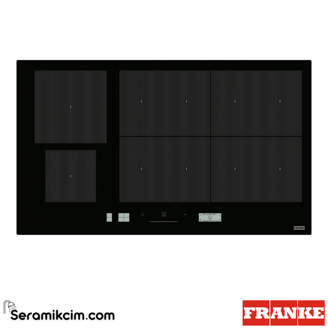 Franke Mythos FMY 906 I FP BK Tezgahüstü 6 Gözlü 860x510mm İndüksiyonlu Elektrikli Ocak Siyah Cam 108.0675.431 - 108.0675.431