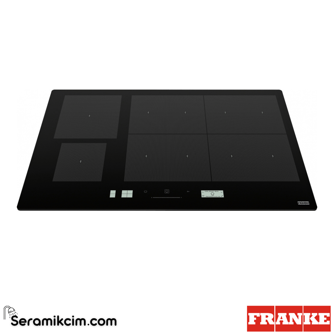 Franke Mythos FMY 906 I FP BK Tezgahüstü 6 Gözlü 860x510mm İndüksiyonlu Elektrikli Ocak Siyah Cam 108.0675.431 - 108.0675.431