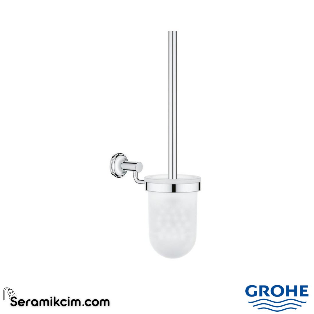 Grohe Essentials Authentic Tuvalet Fırçası Seti Krom 40658001 - 40658001
