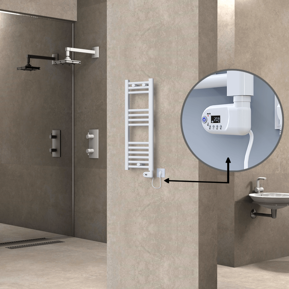 Haiti Elektrikli Havlupan 300x800 Düz Beyaz Parlak (Thesis Termostat) 200 Watt